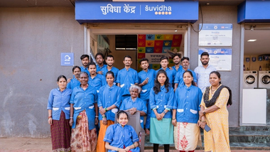 Group photo of Suvidha staff