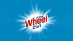 Active Wheel 2 in 1 logo with blue background