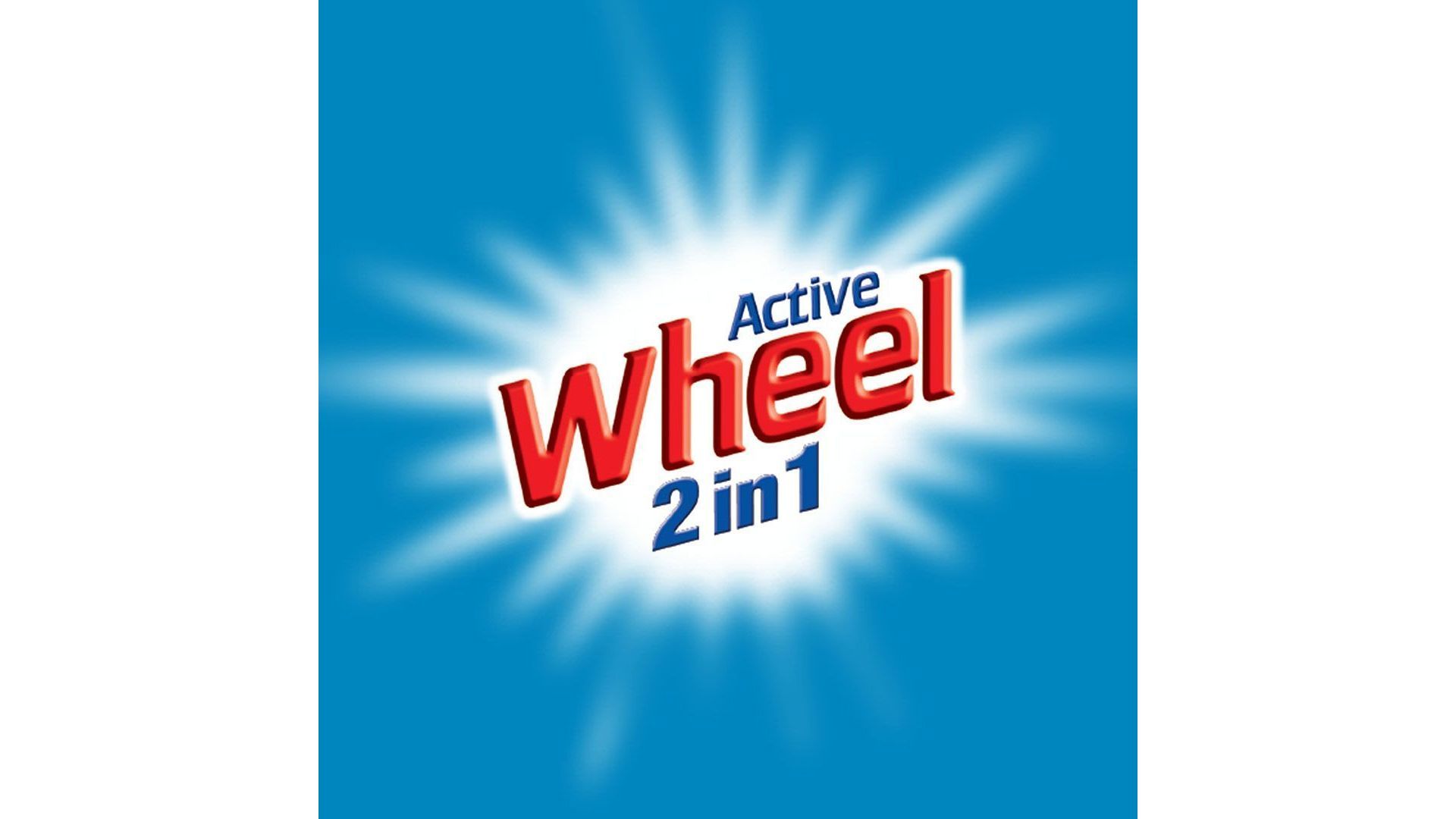 Active Wheel 2 in 1 logo with blue background