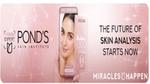 Advertising that shows how the POND'S brand website uses AI in the consumer experience.