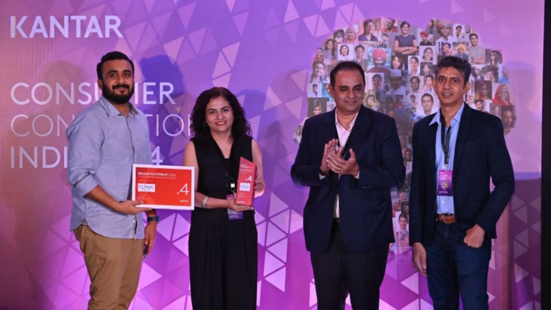 Team HUL receiving the Kantar award in FY2024-2025