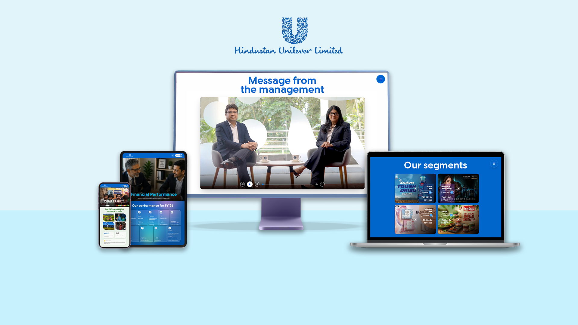 HUL Performance Microsite FY 26