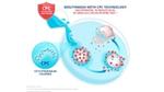 An illustration showing how mouthwash with CPC technology has potential to reduce 99.9% of SARS-CoV-2 in an in vitro test