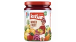 Pack shoot of Kissan mixed fruit jam fortified with vitamin A and Zinc