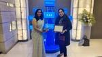 Two women with the CII Innovations Award for excellence in R&D.