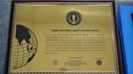 Certificate for washing the world's biggest cauldron.