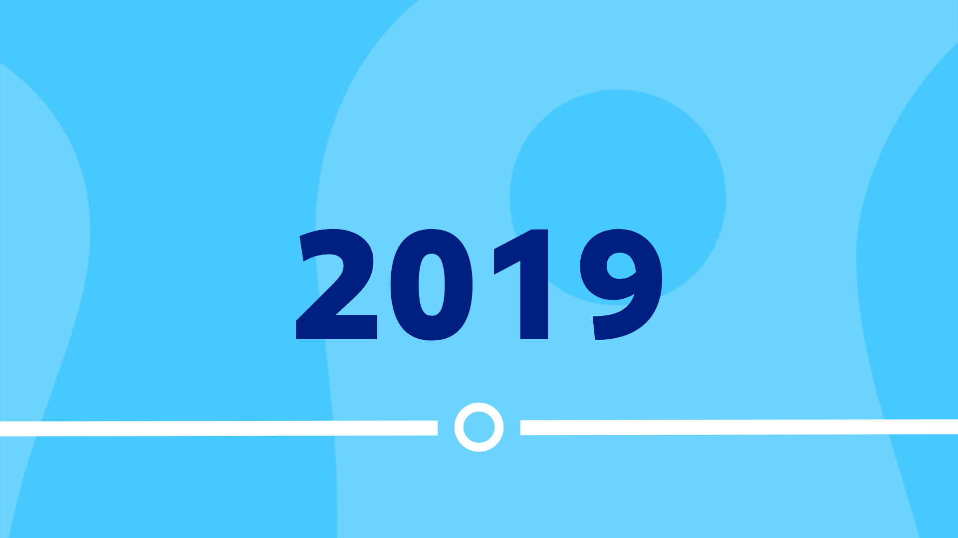 Timeline image with the text 2019