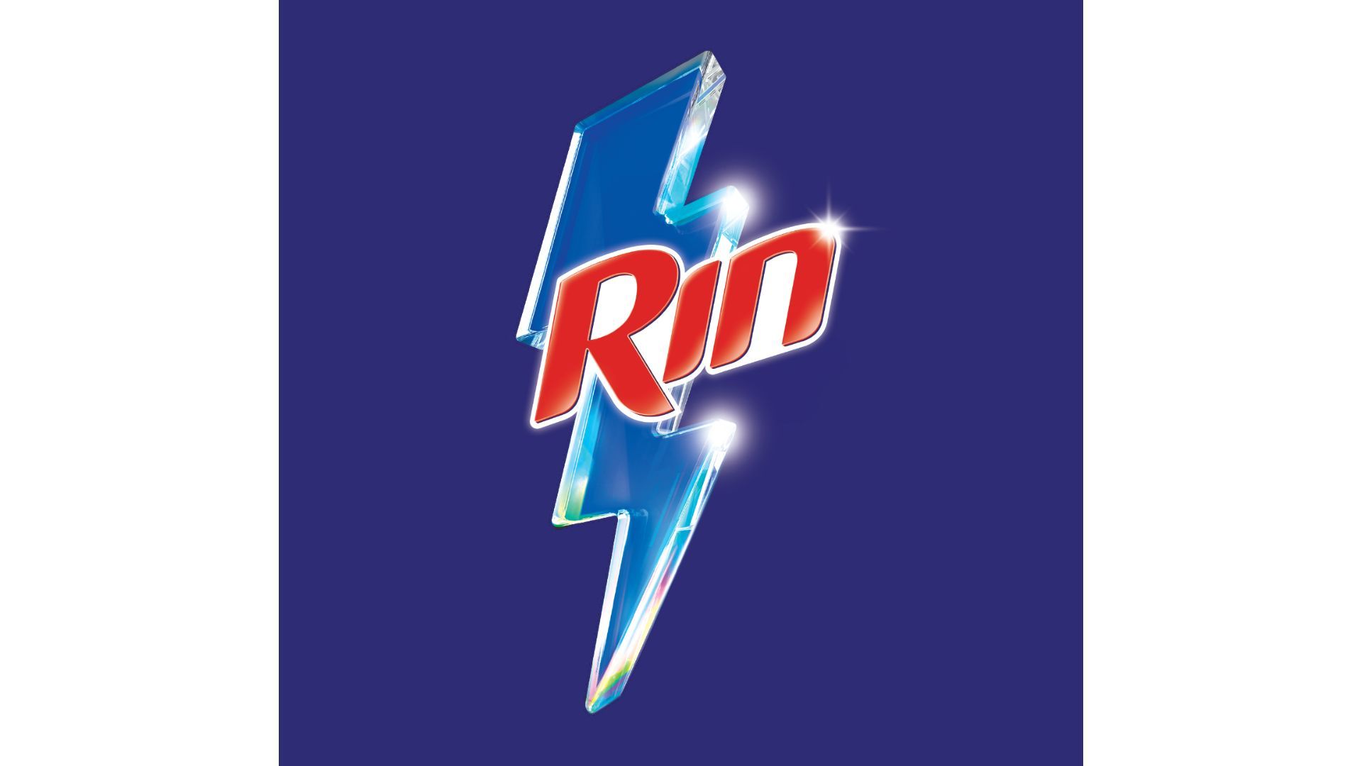 Rin logo with blue thunder background