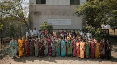 A group of women farmers, Sakhis.