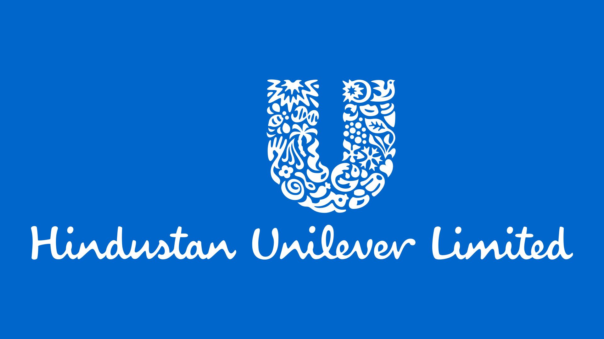 Hindustan Unilever Limited logo on a blue background