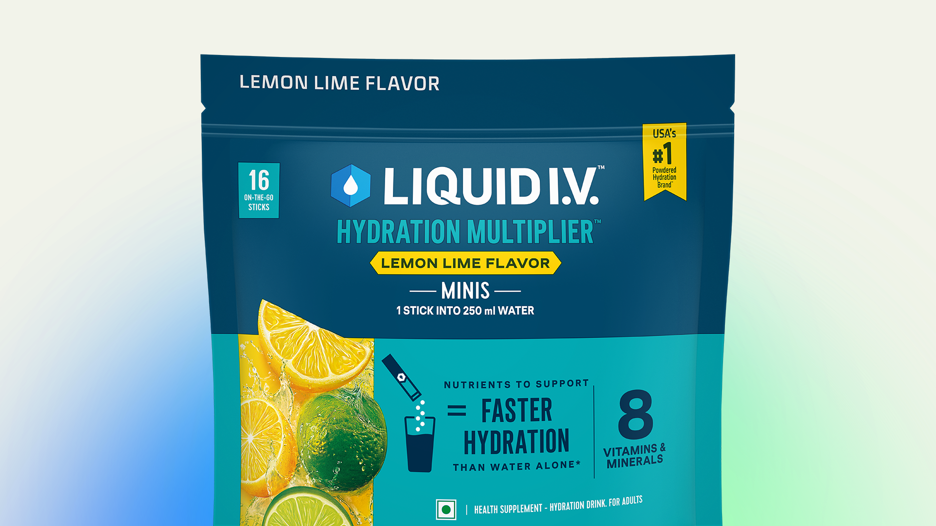 Liquid I.V. packaging.
