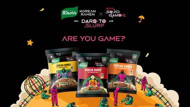 Knorr Dare to Slurp challenge campaign in partnership with Squid Game Season 2 on Netflix