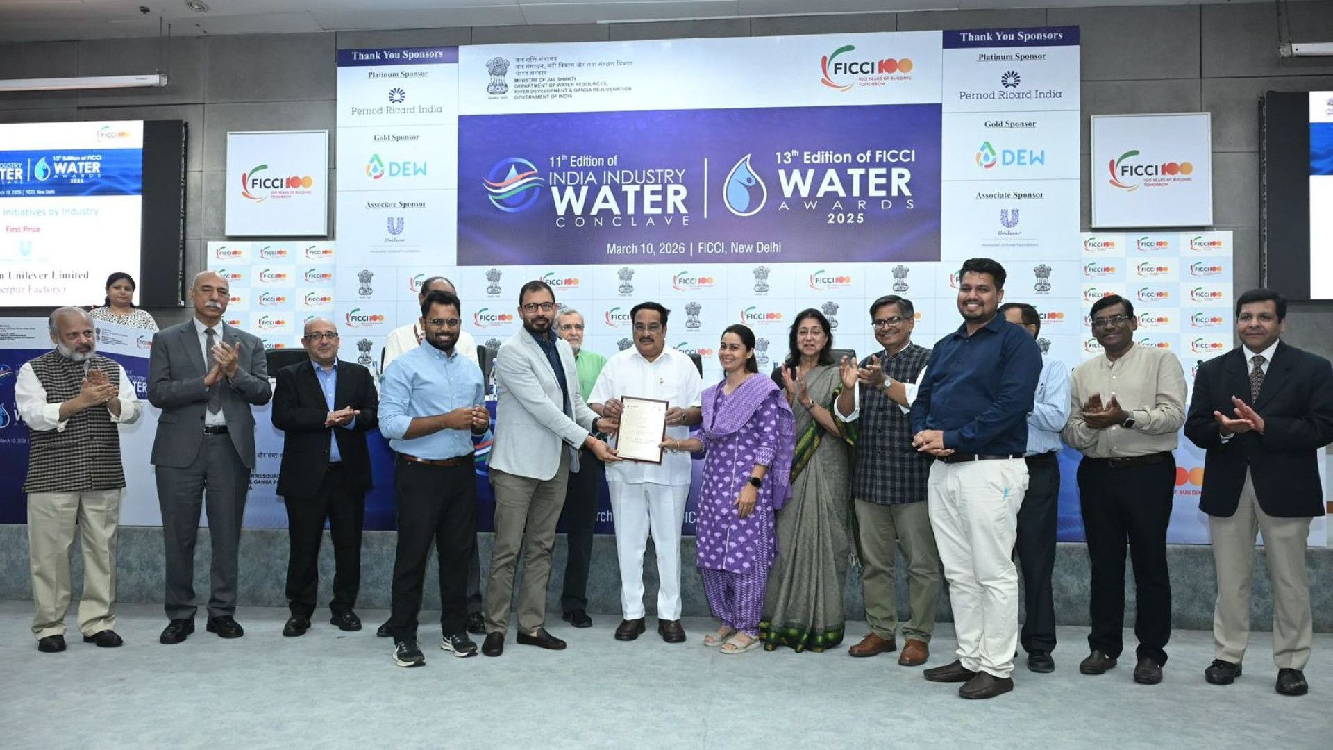 FCCI Water Award group picture.