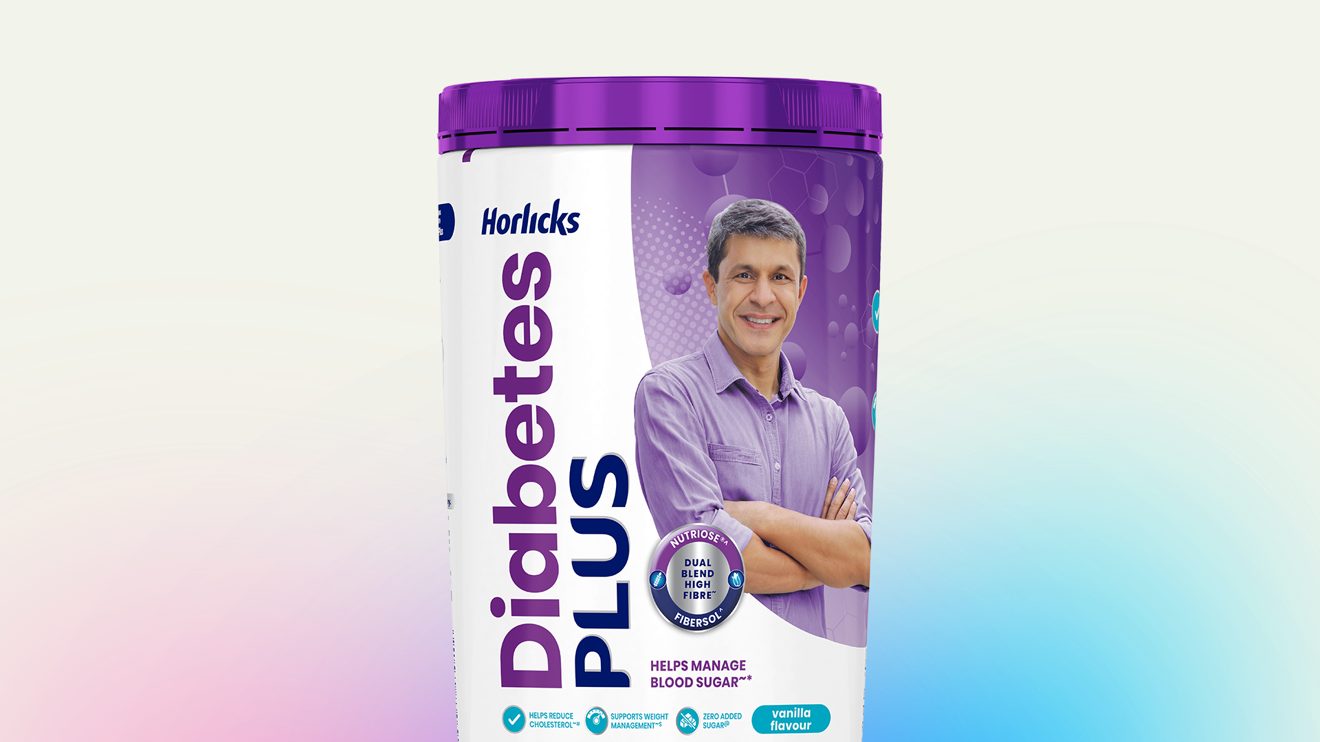 Horlicks Diabetes Plus packaging.