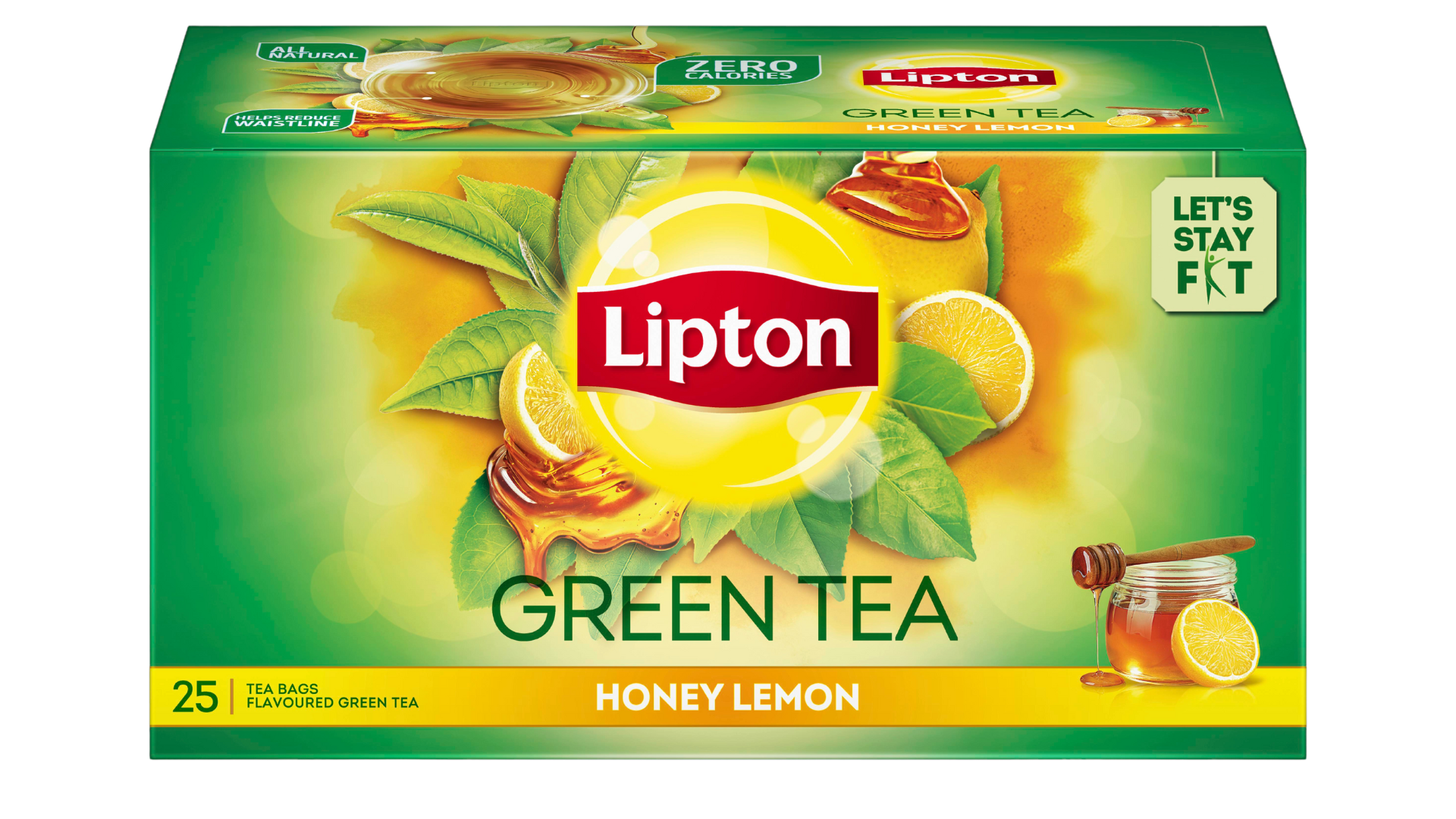 A packet of Lipton Green Tea - Honey Lemon