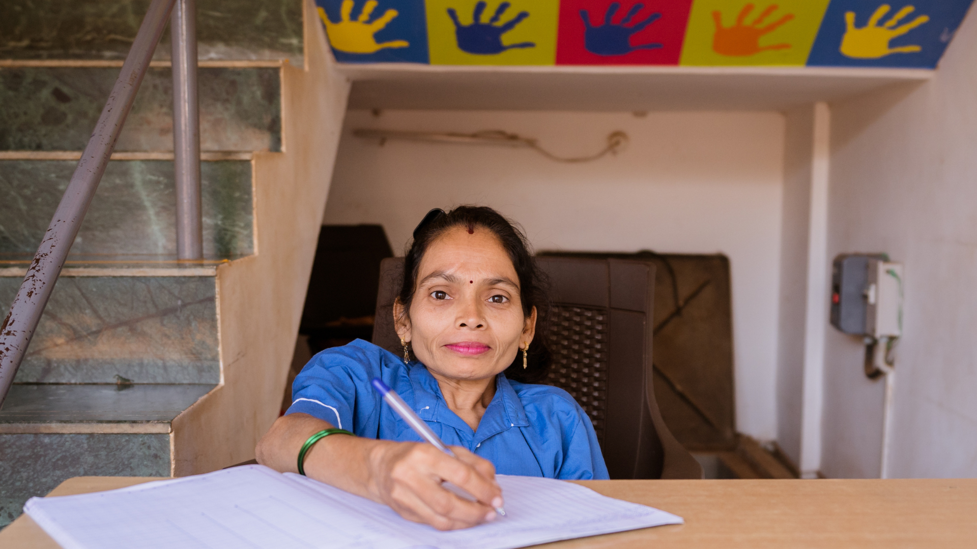 A lady worker at HUL’s Suvidha Centre