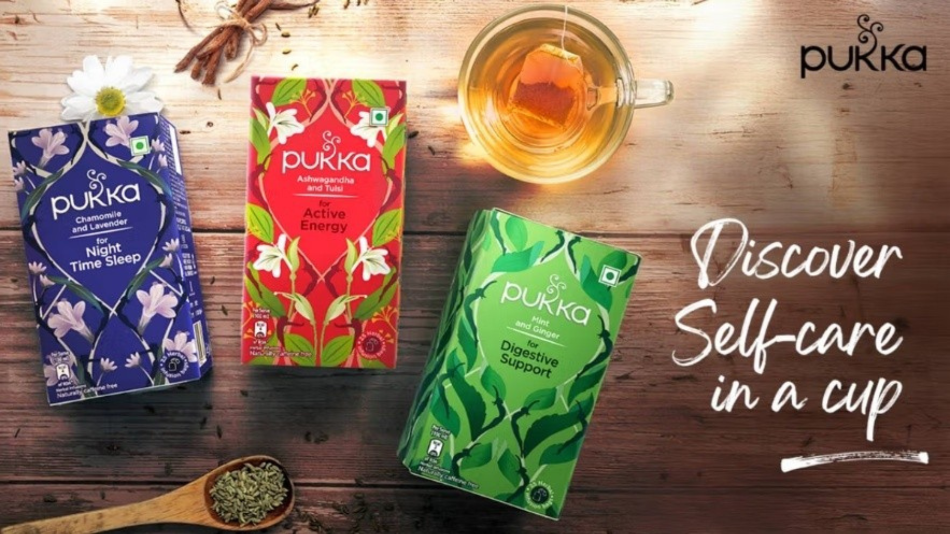 Three boxes of Pukka Herbal Infusions