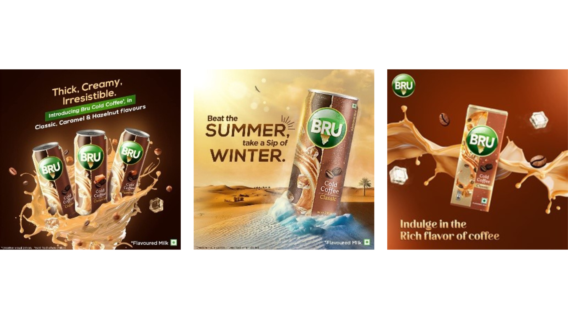 Advertisement for Bru Cold Coffee