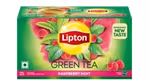 A box of Lipton Green Tea - Raspberry Mint