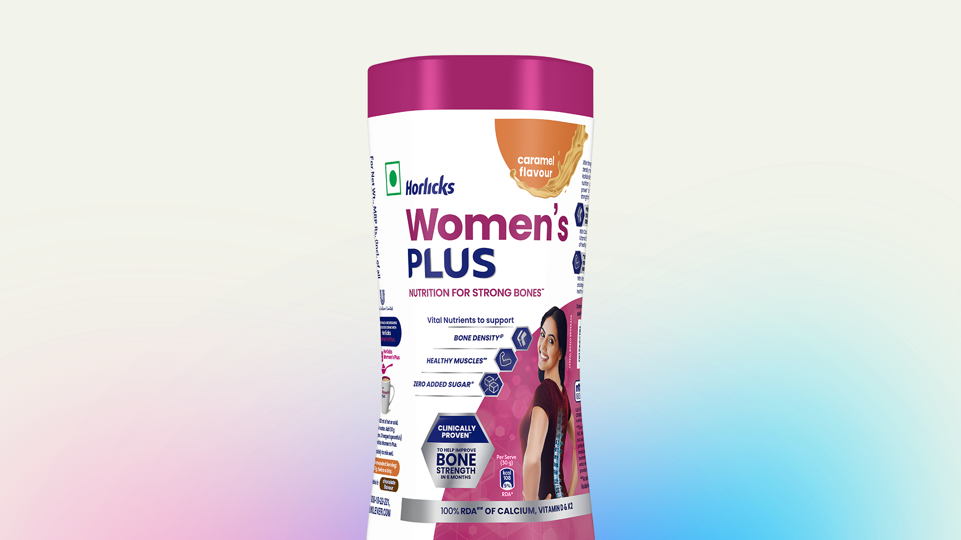 Horlicks Women's Plus packaging.